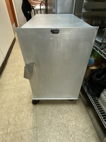 Small Enclosed Lockwood Rolling Sheet Pan Cabinet