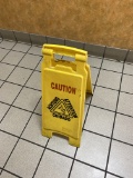 Mop Bucket and Wringer Plus (2) Wet Floor Signs
