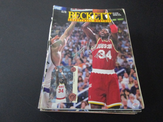 Hakeem Olajuwon of the Houston Rockets signed autographed magazine PAAS COA 621