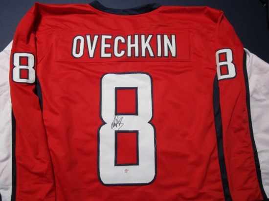 Alex Ovechkin of the Washington Capitals signed autographed hockey jersey PAAS COA 738