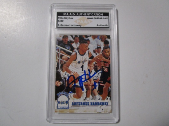 Anfernee Hardaway of the Orlando Magic signed autographed sports card slabbed PAAS COA 509