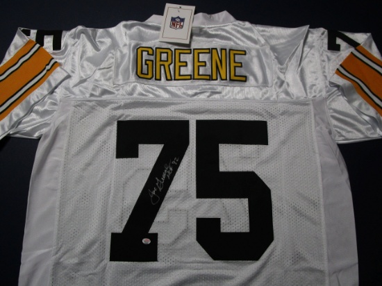 Joe Greene of the Pittsburgh Steelers signed autographed football jersey PAAS COA 620