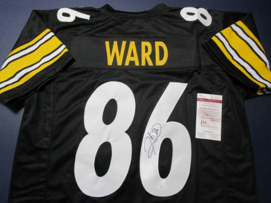 Hines Ward of the Pittsburgh Steelers signed autographed football jersey JSA COA 419