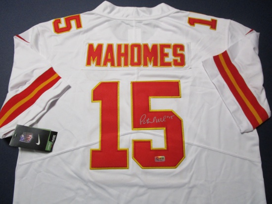 Patrick Mahomes of the Kansas City Chiefs signed autographed football jersey ERA COA 081