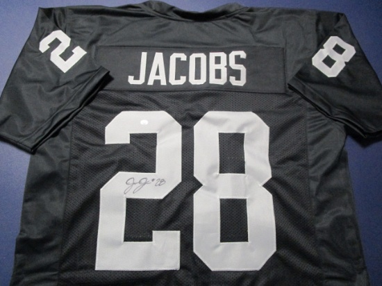 Josh Jacobs of the Las Vegas Raiders signed autographed football jersey PAAS COA 943