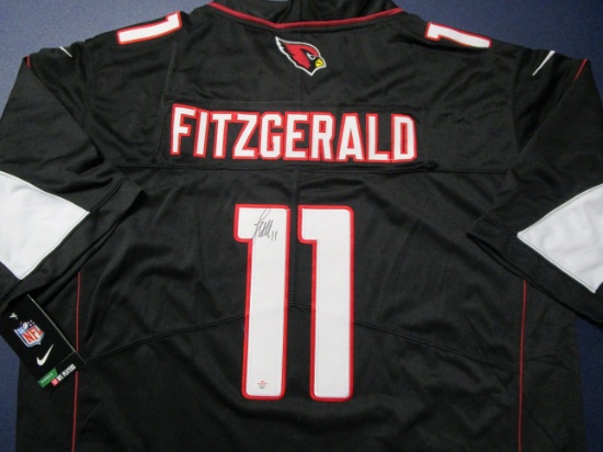 Larry Fitzgerald of the Arizona Cardinals signed autographed football jersey PAAS COA 221