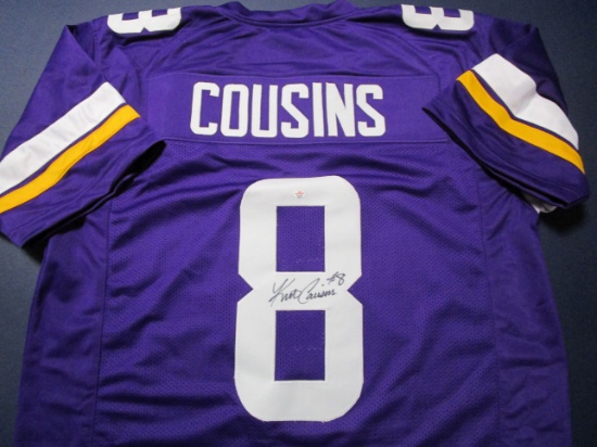 Kirk Cousins of the Minnesota Vikings signed autographed football jersey PAAS COA 572