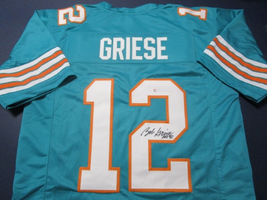 Bob Griese of the Miami Dolphins signed autographed football jersey PAAS COA 404