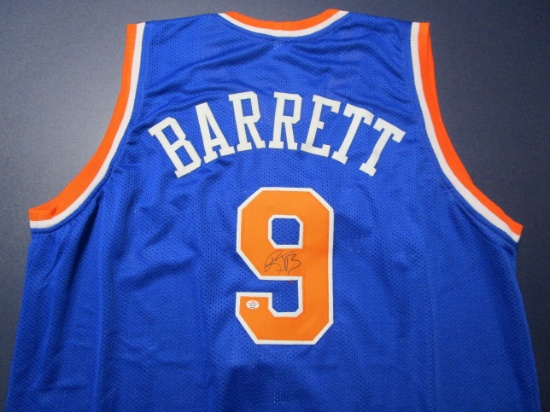 JT Barrett of the NY Knicks signed autographed basketball jersey PAAS COA 830