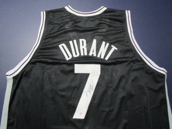 Kevin Durant of the Brooklyn Nets signed autographed basketball jersey PAAS COA 575