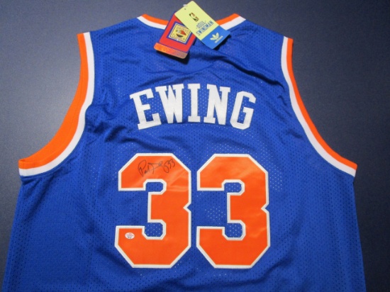 Patrick Ewing of the NY Knicks signed autographed basketball jersey PAAS COA 781