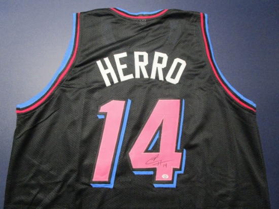Tyler Herro of the Miami Heat signed autographed basketball jersey PAAS COA 525