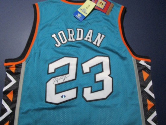 Michael Jordan of the Chicago Bulls signed autographed ALL STAR basketball jersey ATL COA 875