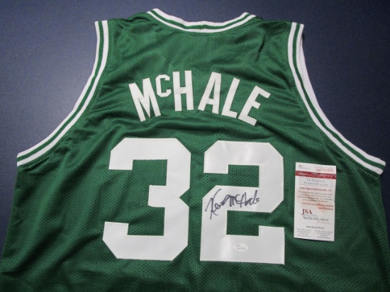 Kevin McHale of the Boston Celtics signed autographed basketball jersey JSA COA 839