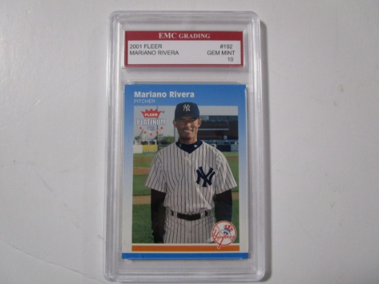 Mariano Rivera New York Yankees 2001 Fleer #192 EMC graded Gem Mint 10