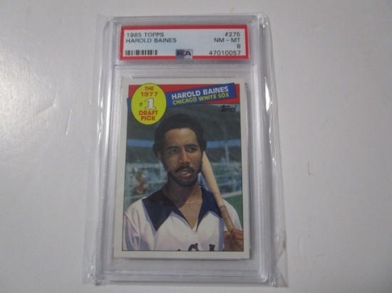 Harold Baines Chicago White Sox Rookie 1985 Topps #275 PSA Graded NM-MT 8