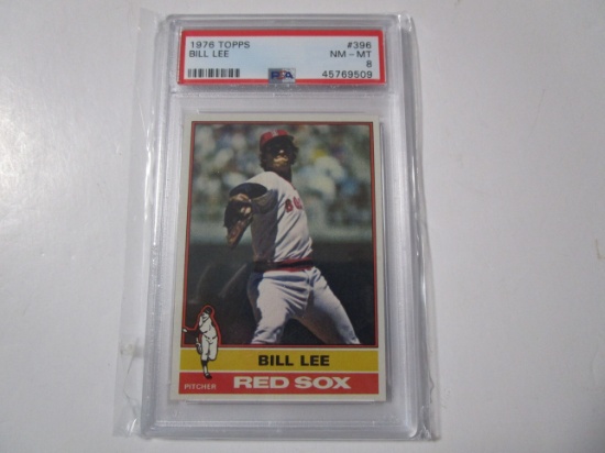 Bill Lee Boston Red Sox 1976 Topps #396 PSA Graded NM-MT 8