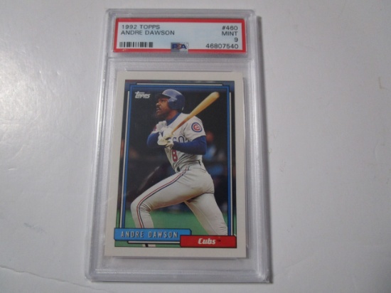 Andre Dawson Chicago Cubs 1992 Topps #460 PSA graded Mint 9