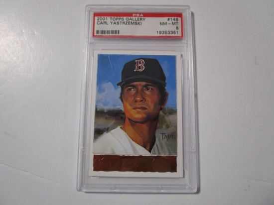 Carl Yastrzemski Boston Red Sox 2001 Topps Gallery #148 PSA Graded NM-MT 8
