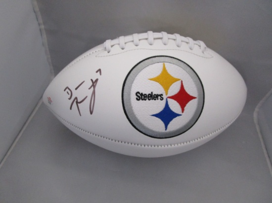 Ben Roethlisberger of the Pittsburgh Steelers signed autographed logo football PAAS COA 190