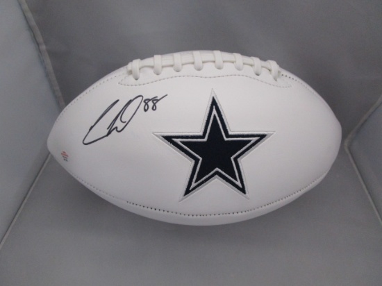 CeeDee Lamb of the Dallas Cowboys signed autographed logo football PAAS COA 125