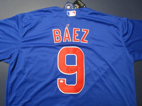 Javier Baez of the Chicago Cubs signed autographed baseball jersey PAAS COA 776