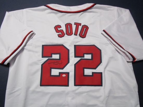 Juan Soto of the Washington Nationals signed autographed baseball jersey PAAS COA 685