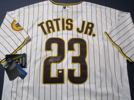 Fernando Tatis Jr of the San Diego Padres signed autographed baseball jersey PAAS COA 137