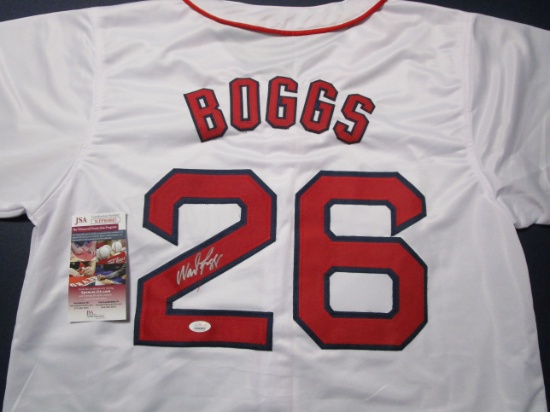 Wade Boggs of the Boston Red Sox signed autographed baseball jersey JSA COA 865