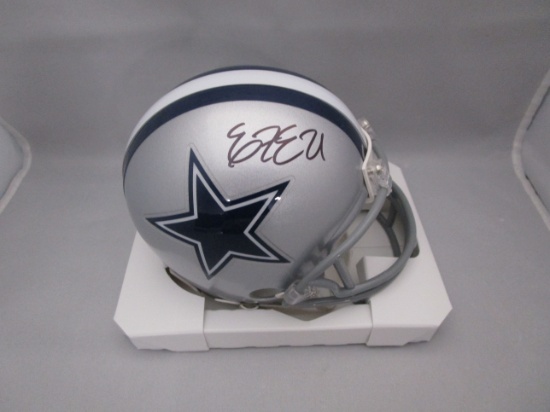 Ezekiel Elliott of the Dallas Cowboys signed autographed mini helmet PAAS COA 172