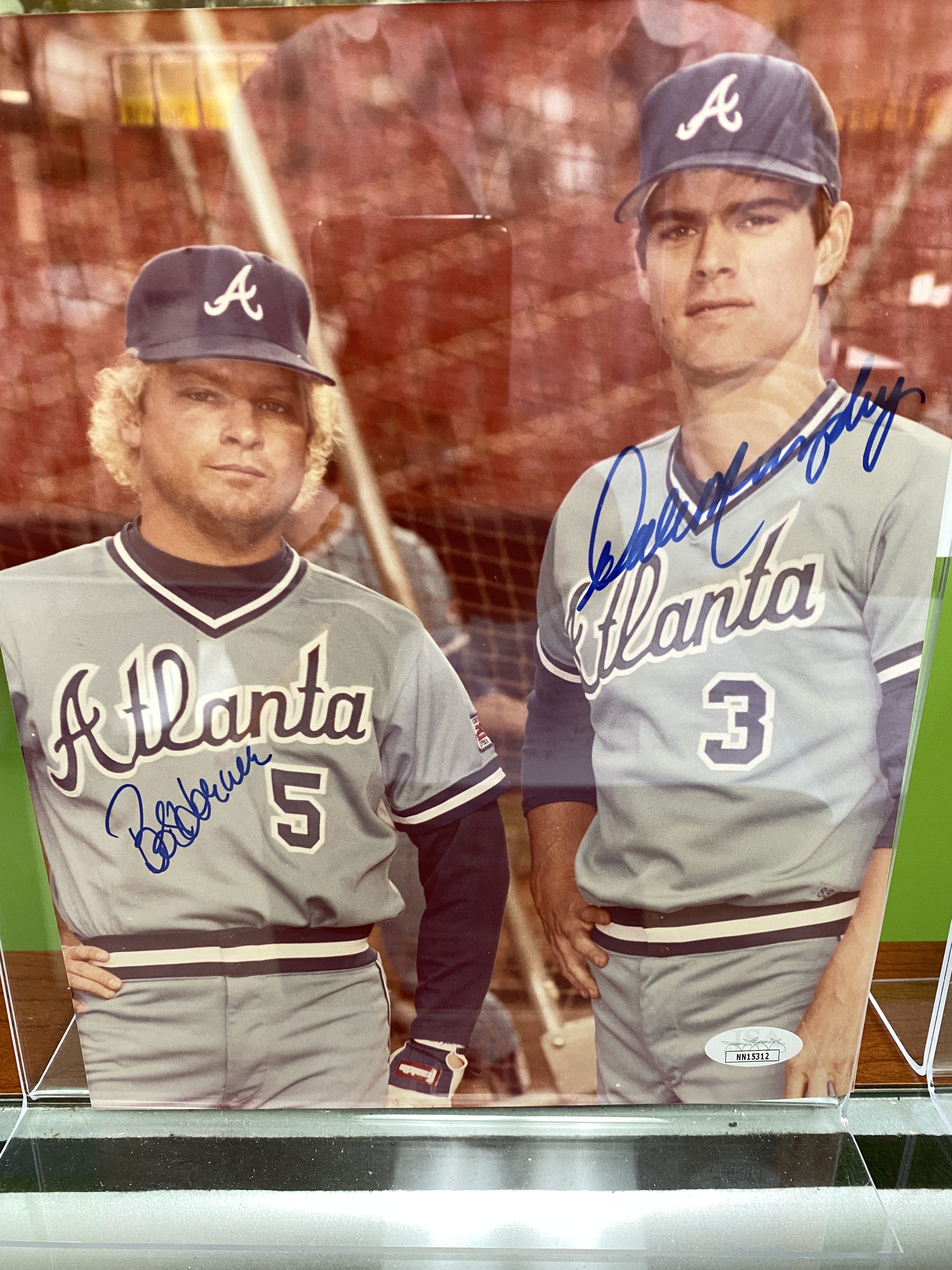 Bob Horner and Dale Murphy Dual Signed 8 x 10