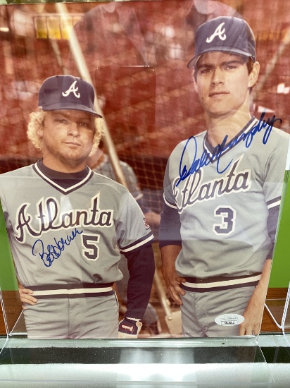 Bob Horner and Dale Murphy Dual Signed 8" x 10" Dual Signed Atlanta Braves Photograph Authenticated