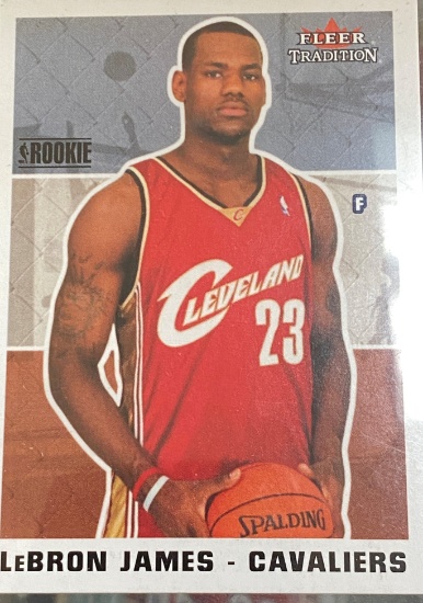 Lebron James 2003 Flair Tradition Rookie Card