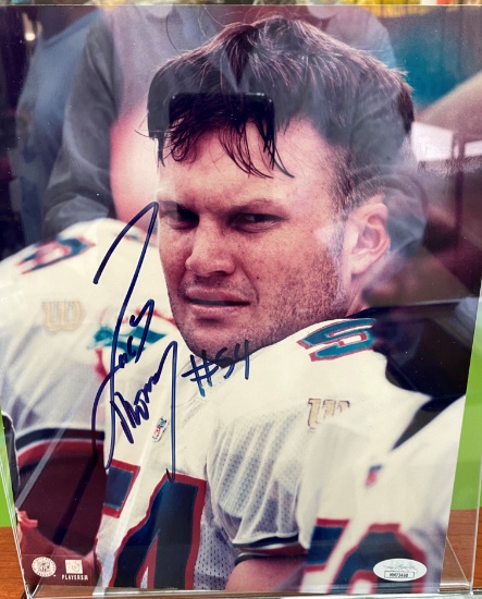 Zach Thomas Autographed 8" x 10" Color Photograph Authenticated by JSA. (Plastic Frame not included)