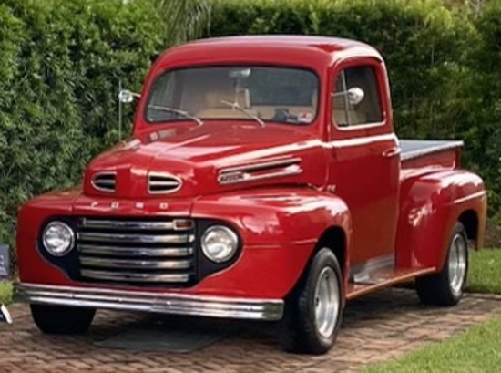 1948 Ford Pick-Up F1 Red with Re-Built Engine 7200 Miles