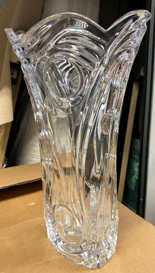 13.5" Cut Crystal Vase