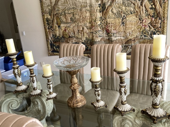 Set of (6) Nested Candle Stands