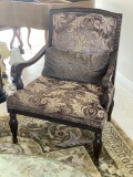 Pair of Wood Framed and Upholstered Occasional Chairs
