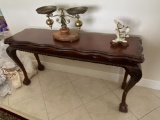 54' Carved Wood Table