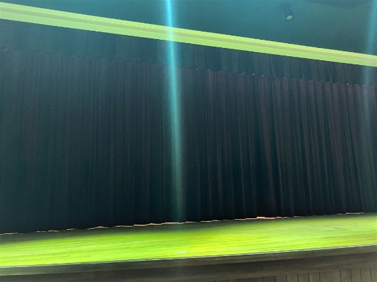 Large Red Velvet Theater Curtain
