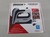 Arrow Cordless Staple Gun Rechargeable 3.6V Ion Battery w/charger (NEW) 040