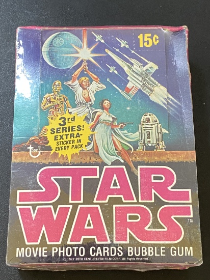 1977 Star Wars Series III Extremely Rare Un-Opened Collectors Box Wax Set