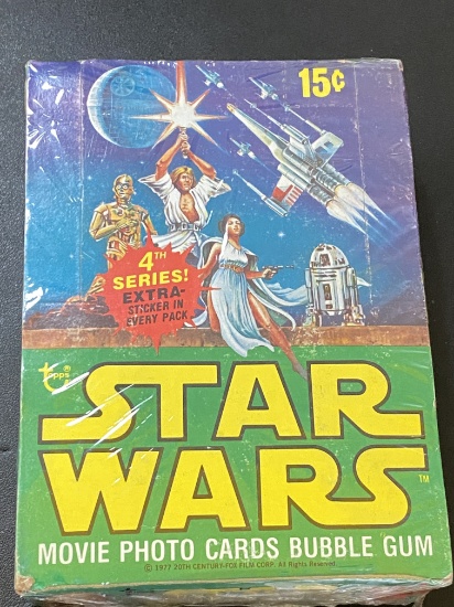 1977 Star Wars Series IV Extremely Rare Un-Opened Collectors Box Wax Set