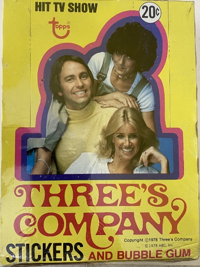 1978 Topps Three's Company Wax Box Set (Mint Condition)