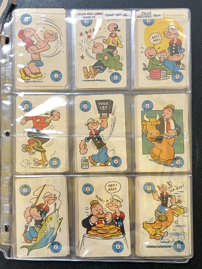 1954 Complete Popeye Set by ED-U-Cards