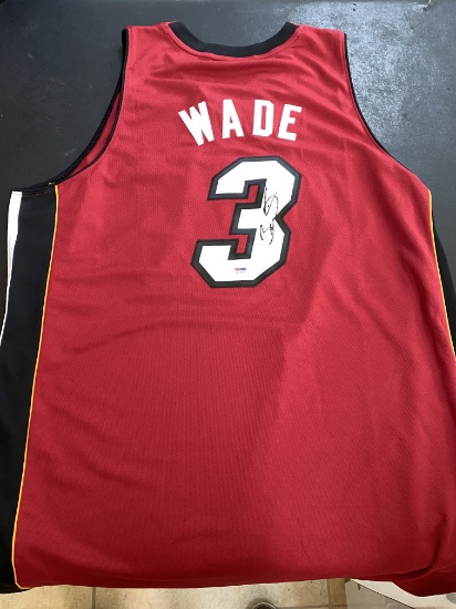 Dwayne Wadw Autographed Miami Heat Jersey (PSA/DNA)