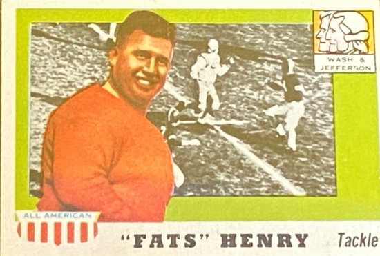 1955 All American Card "Fats" Henry