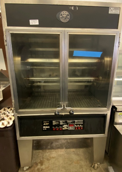 Old Hickory, Six Spit, Commercial, 42 Chicken Rotisserie, Model N57G. Original Cost $19,000. Include