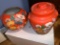 (2) Hand Painted Ceramics, (1) Cookie Jar and (1) Bowl