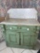 Antique Marble Top Cabinet, 30